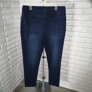 Angels Forever Young Everluxe Shape Ladies Size 16/33 Dark Wash Skinny Jeans